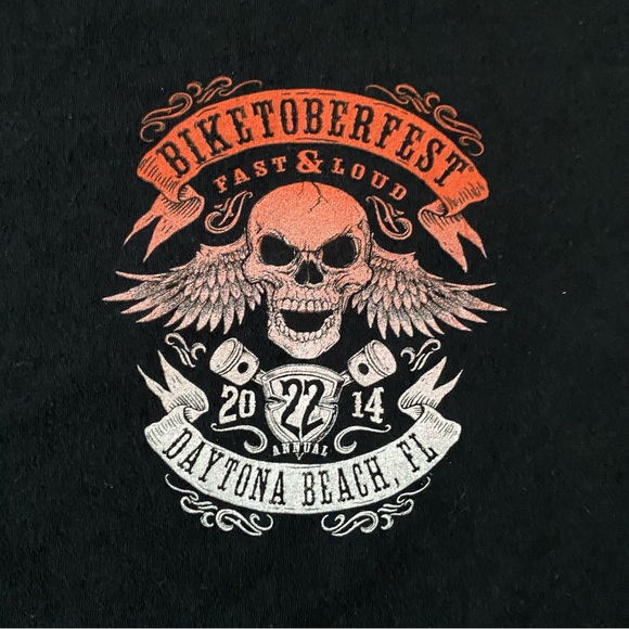 Men’s Black Daytona Beach BIKETOBERFEST Fast and Loud 2014 22nd Annual S… - Picture 3 of 7
